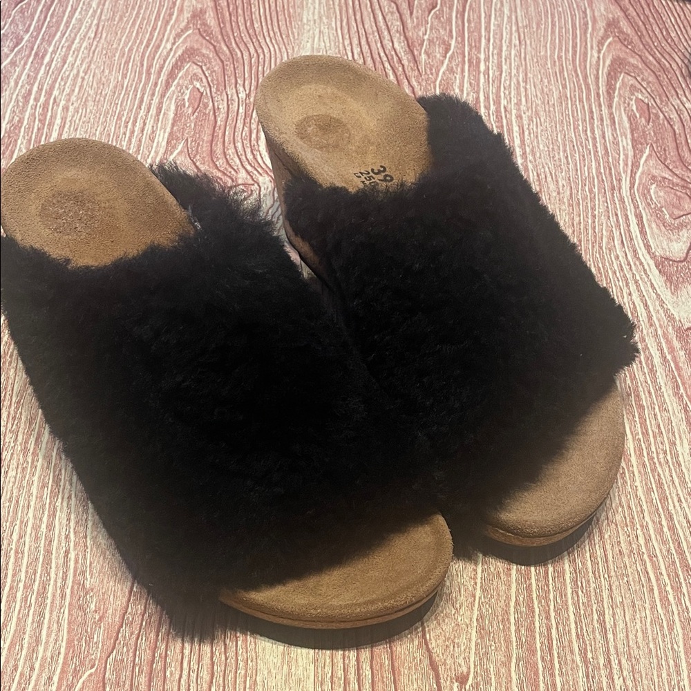 New Birkenstock Papillio Women’s Namica Teddy Wedge Sandal